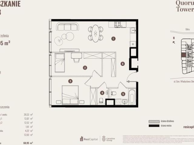 Mieszkanie 69m²