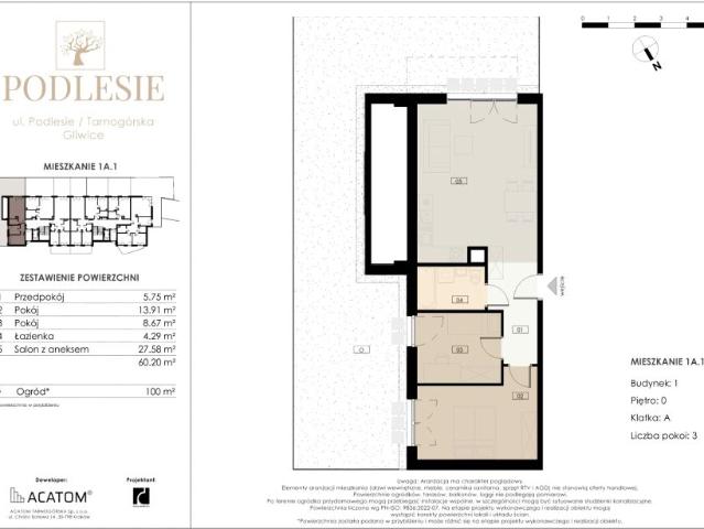Mieszkanie 60,2m²