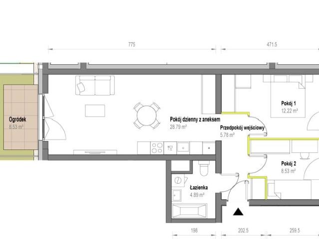 Mieszkanie 60,2m²