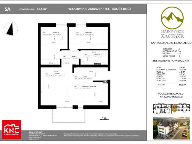 Mieszkanie 60,5m²