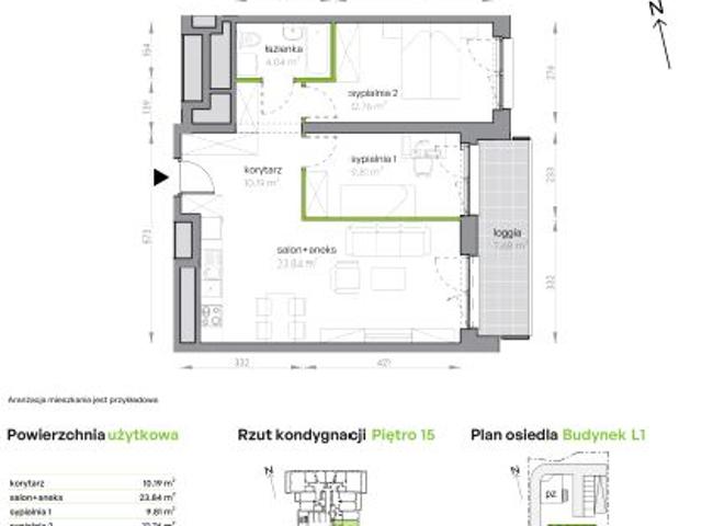 Mieszkanie 61m²