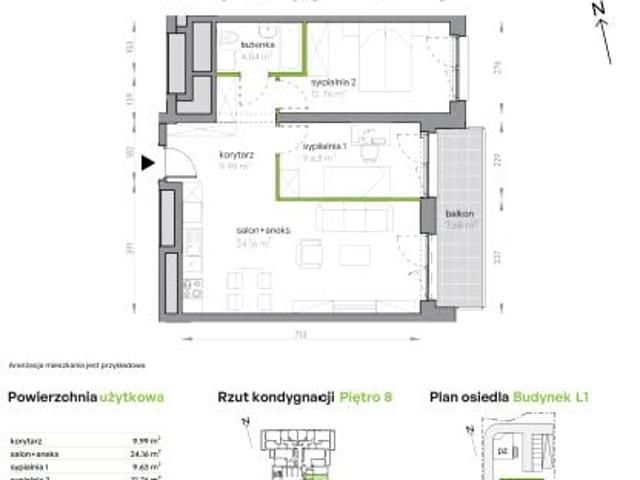 Mieszkanie 60,6m²