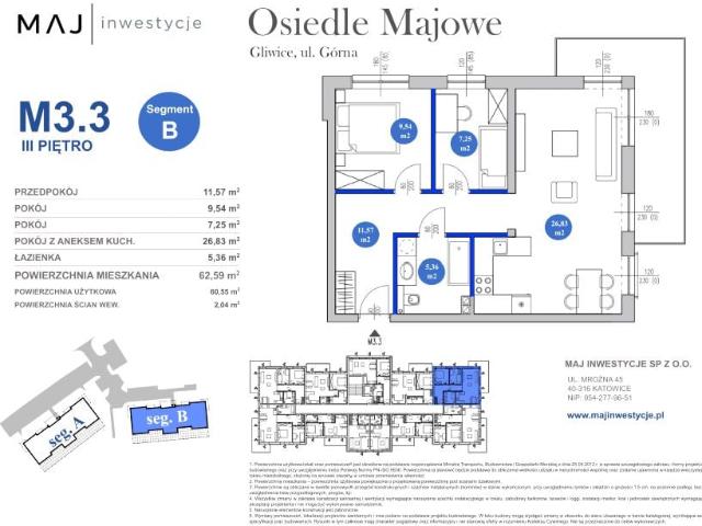 Mieszkanie 60,6m²