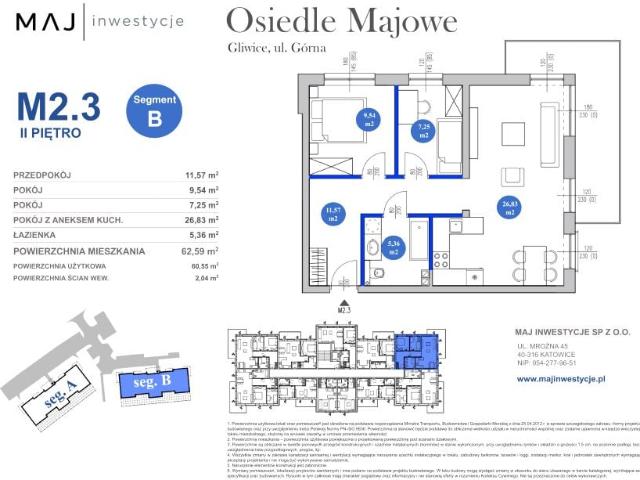 Mieszkanie 60,6m²