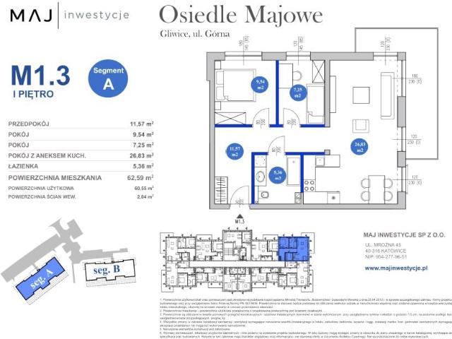 Mieszkanie 60,6m²