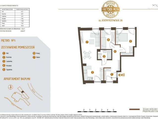 Mieszkanie 61,8m²