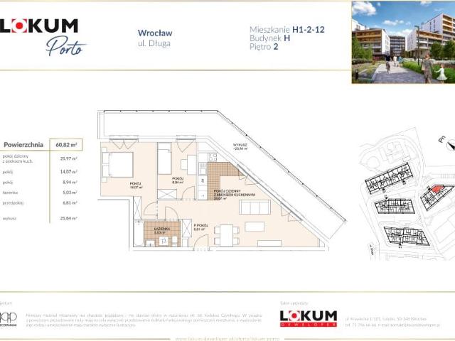 Mieszkanie 60,8m²