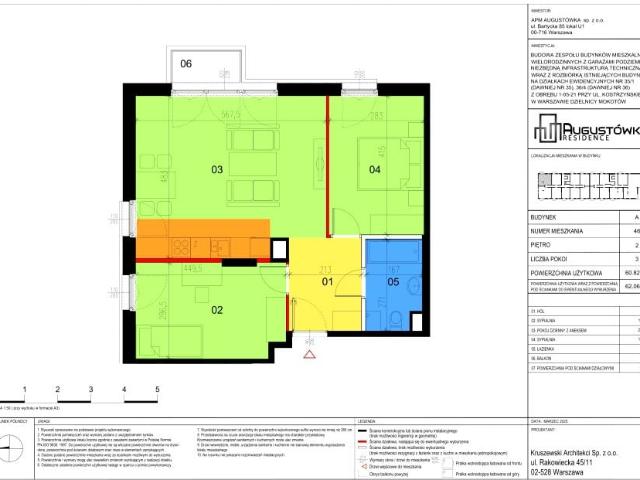 Mieszkanie 60,8m²