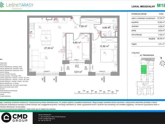 Mieszkanie 60,8m²