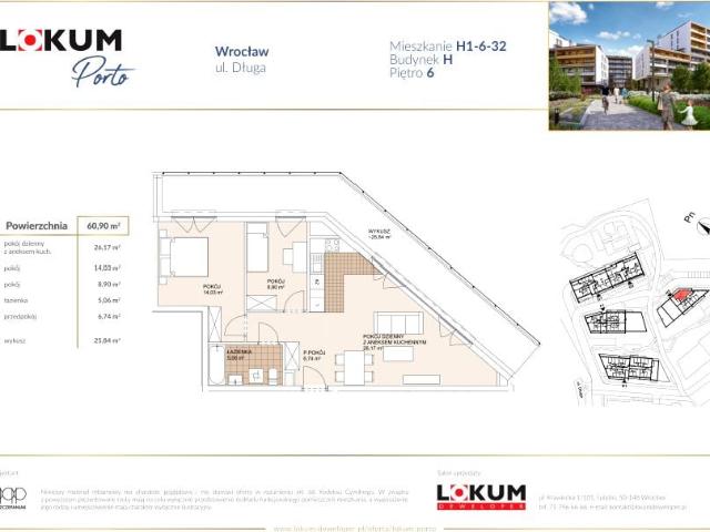 Mieszkanie 60,9m²