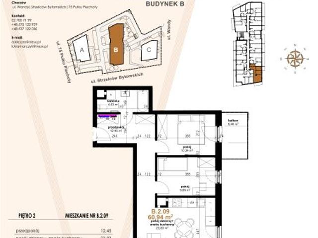 Mieszkanie 60,9m²