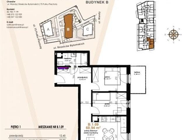 Mieszkanie 60,9m²