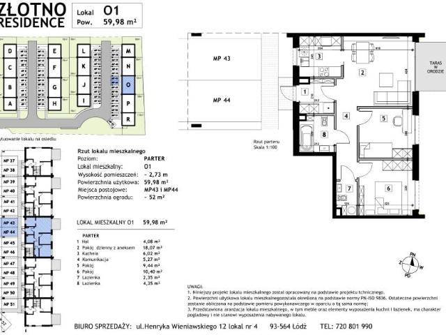 Mieszkanie 60m²