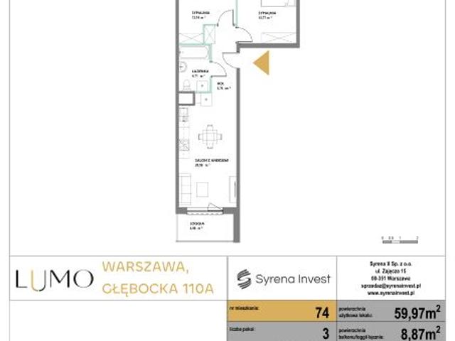 Mieszkanie 60m²