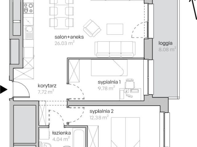 Mieszkanie 60m²