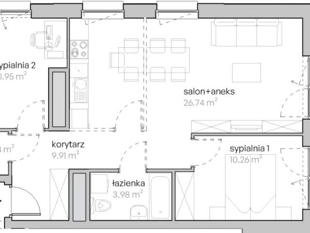 Mieszkanie 60,2m²