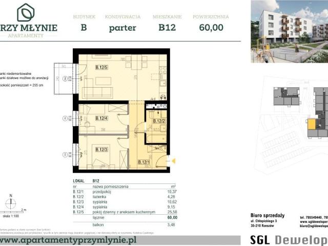 Mieszkanie 60m²