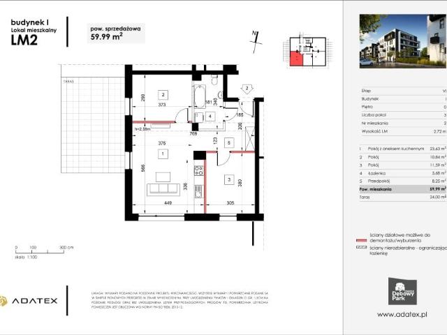 Mieszkanie 60m²