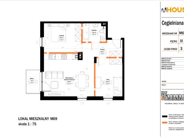 Mieszkanie 61,2m²