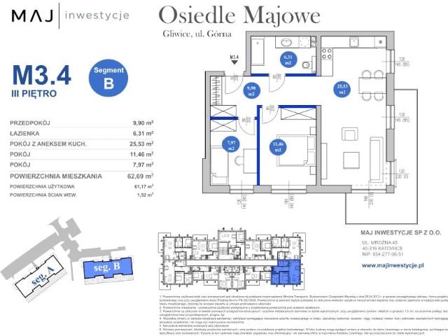 Mieszkanie 61,2m²