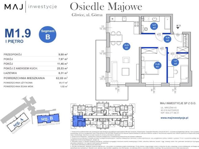 Mieszkanie 61,2m²