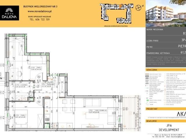 Mieszkanie 61,2m²