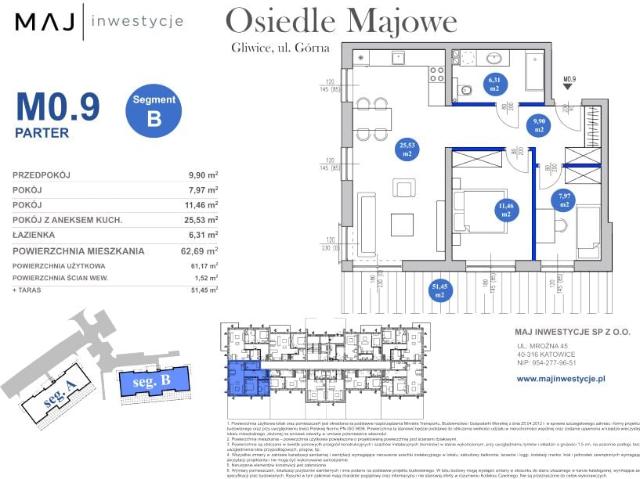 Mieszkanie 61,2m²