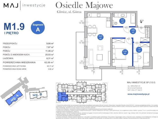 Mieszkanie 61,2m²