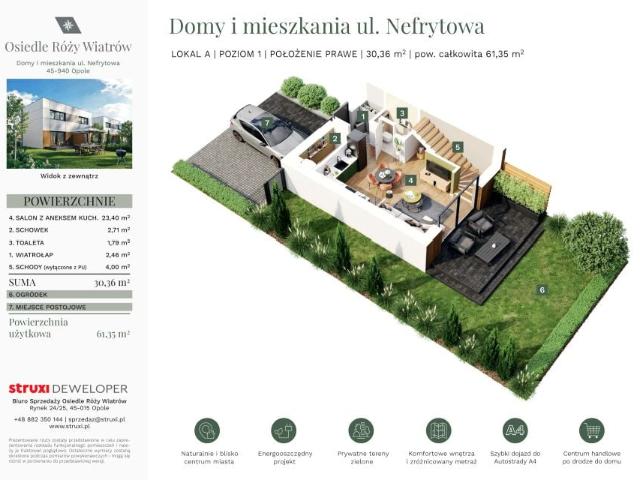 Mieszkanie 61,4m²