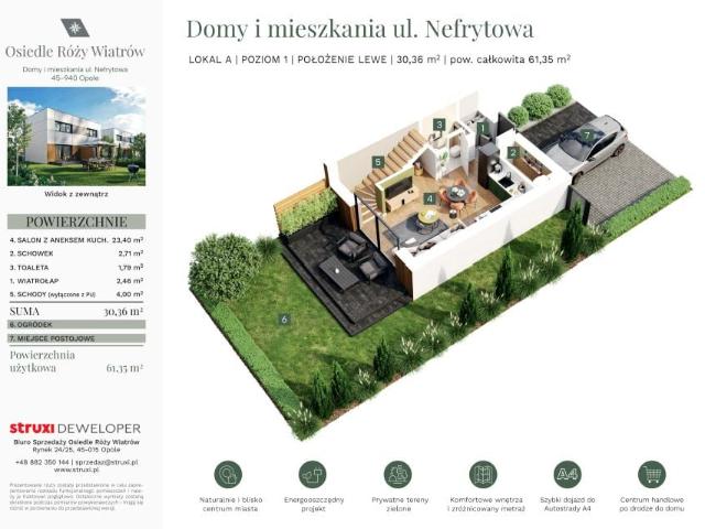 Mieszkanie 61,4m²