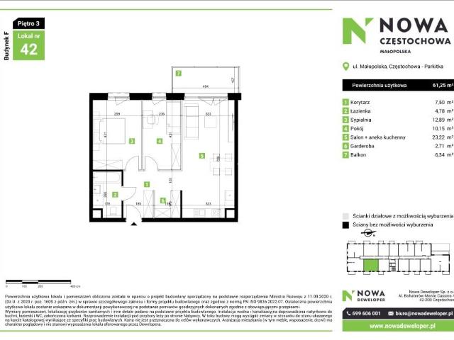 Mieszkanie 61,3m²