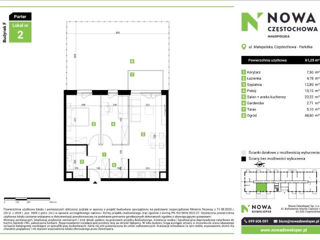 Mieszkanie 61,3m²