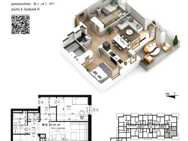 Mieszkanie 61,4m²