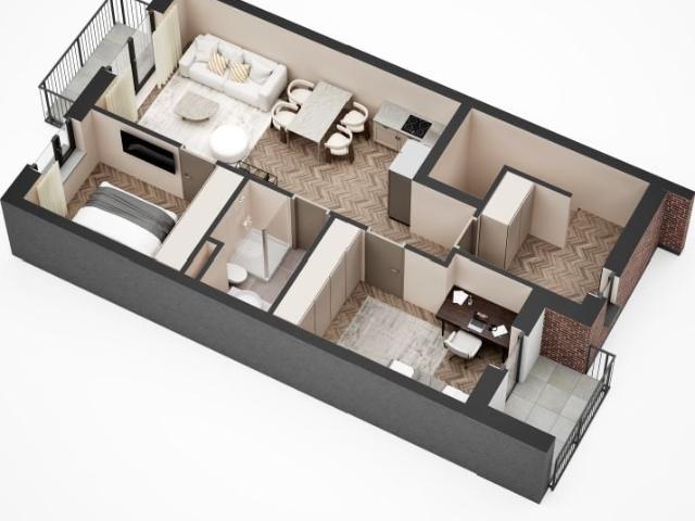 Mieszkanie 61,5m²