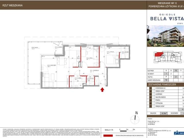 Mieszkanie 61,6m²