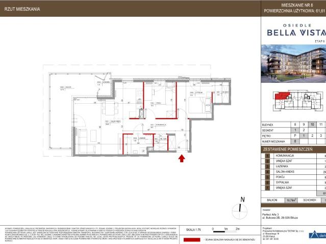 Mieszkanie 61,6m²