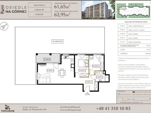 Mieszkanie 61,7m²
