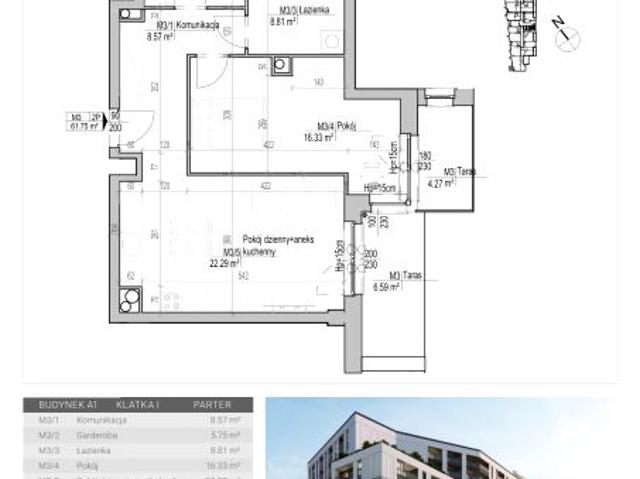 Mieszkanie 61,8m²
