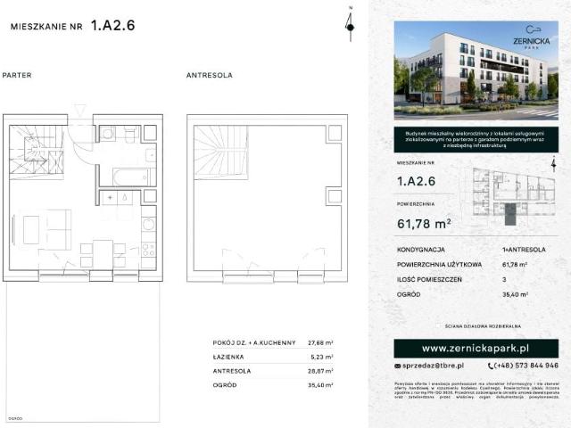 Mieszkanie 61,8m²