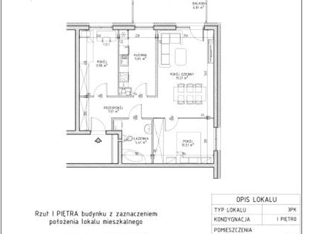 Mieszkanie 62,1m²