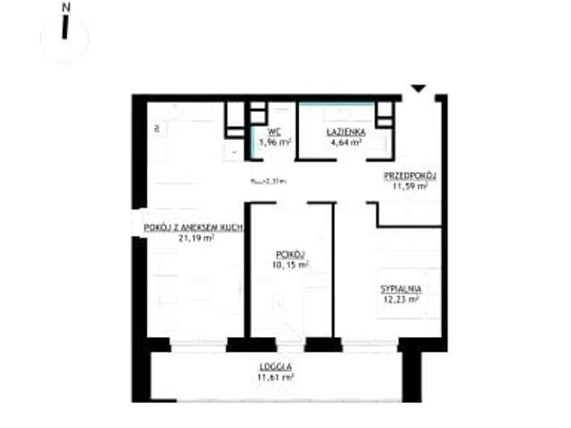 Mieszkanie 61,8m²