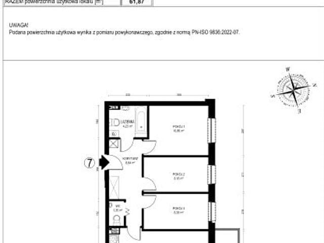 Mieszkanie 61,9m²