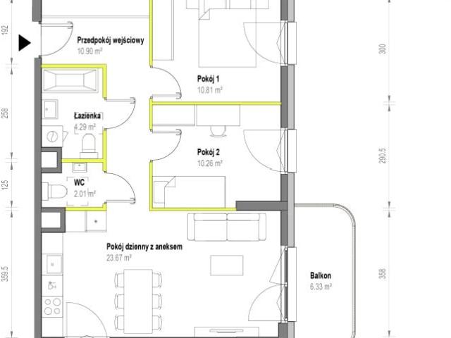 Mieszkanie 61,9m²