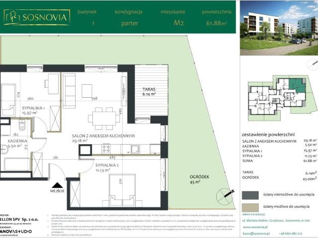 Mieszkanie 61,9m²