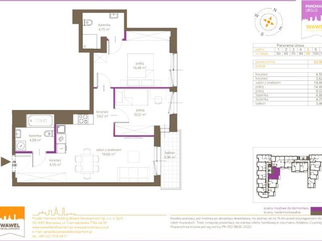 Mieszkanie 61m²
