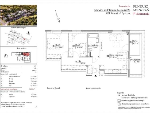 Mieszkanie 61m²