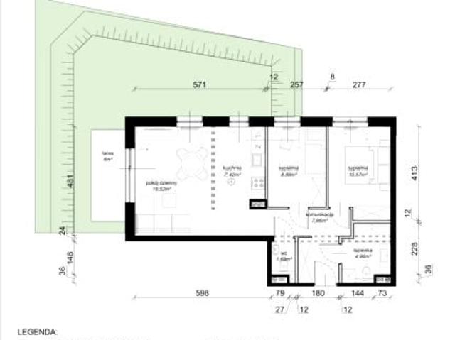 Mieszkanie 61m²