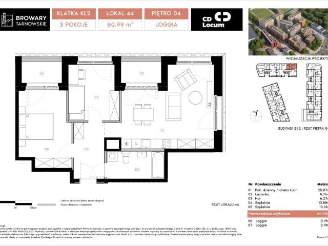 Mieszkanie 61m²