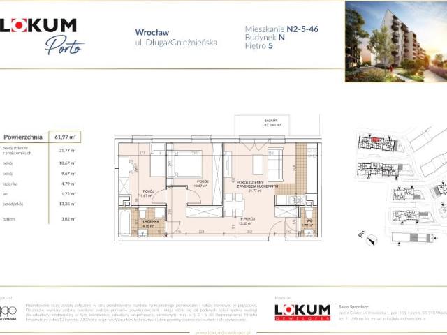 Mieszkanie 62,1m²