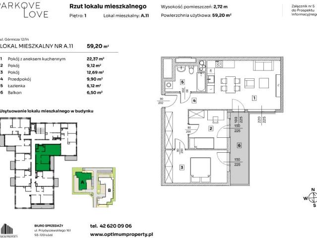 Mieszkanie 62,1m²